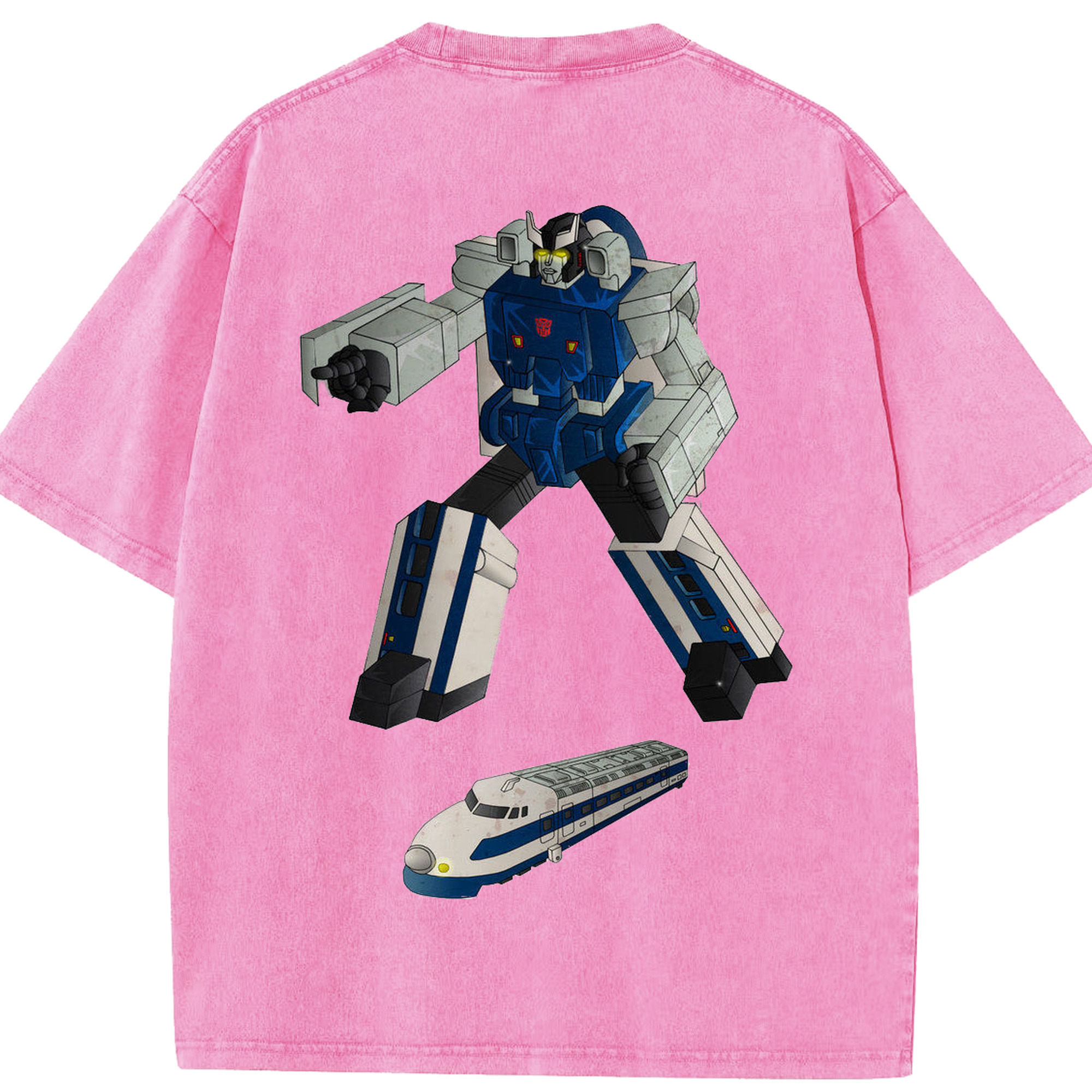 （画像用）  綿100% ヴィンテージ風 半袖Tシャツ（背面プリント）